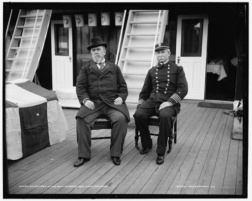 Secretary of the Navy Herbert and Comm. Phythian