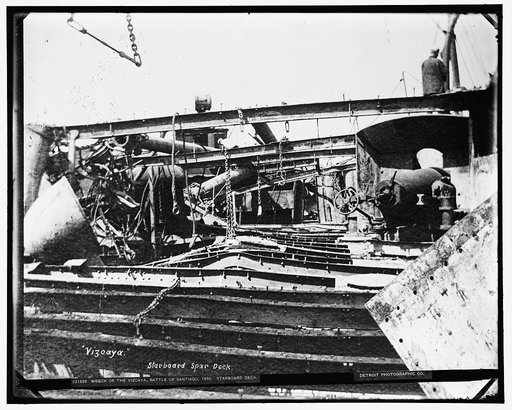 Wreck of the Vizcaya, Battle of Santiago, 1898