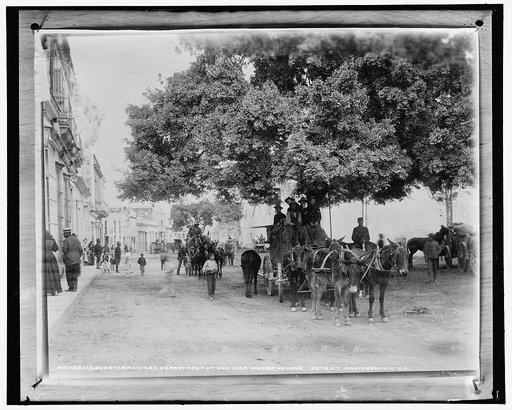 U.S. Quartermaster's department at San Jose wharf, Havana, Jan. 1, 1899