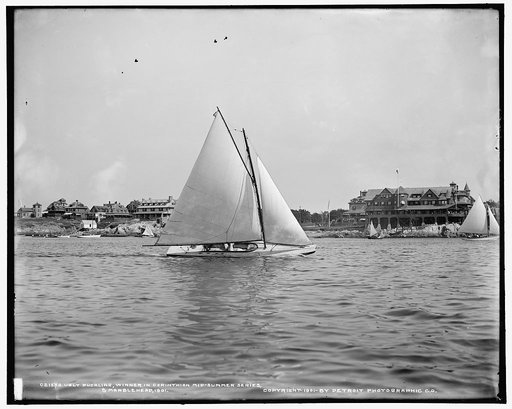 Ugly Duckling, winner in Corinthian mid-summer series, Marblehead