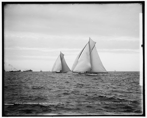Columbia leading near finish, Sept. 28, 1901
