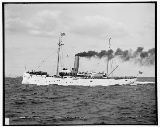 U.S.R.C. Gresham, flagship of the patrol fleet, America's Cup races