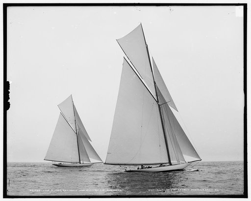 The Start, Reliance and Shamrock III, Aug. 20, 1903