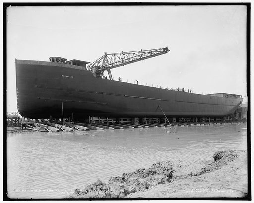Str. R.W. England on the ways, Great Lakes Eng. Co. [i.e. Engineering Works], May 5, 1904