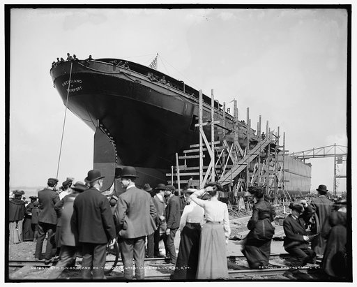 Str. R.W. England on the ways, Great Lakes Eng. Co. [i.e. Engineering Works], May 5, 1904