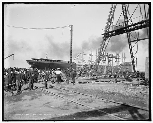 Great Lakes Eng. Co. [i.e. Engineering Works], day of launch of Str. R.W. England