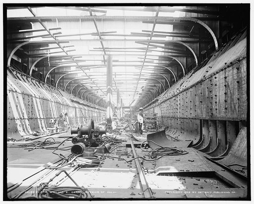 Str. Wm. E. Corey, interior of hold
