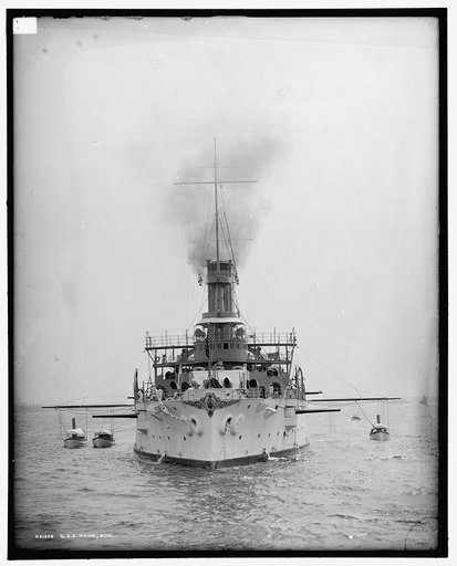 U.S.S. Maine, bow