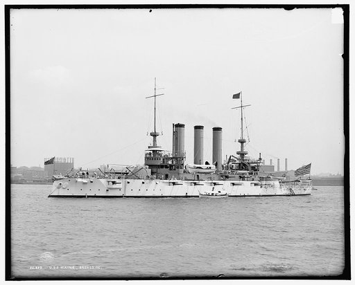 U.S.S. Maine, broadside