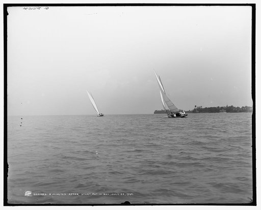 8 minutes after start, Put-in-Bay