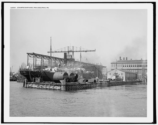 Cramp's [i.e. William Cramp & Sons Ship and Engine Building Company] shipyard, Philadelphia, Pa.
