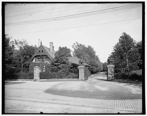 Forest Hill Lodge, entrance to Rockefeller's home, Cleveland, O[hio