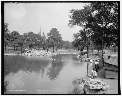 The Lake, West Park, Pittsburg, north side, Pa.