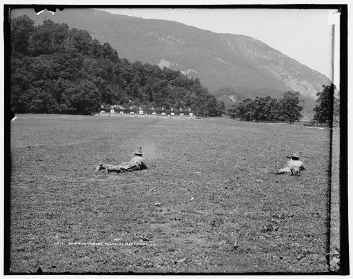 Skirmish target practice, [United States Military Academy], West Point, N.Y.