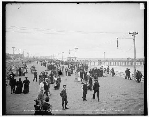 The Board walk, Asbury Park, N.J.