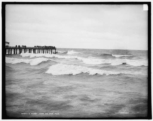 A Windy day on the pier