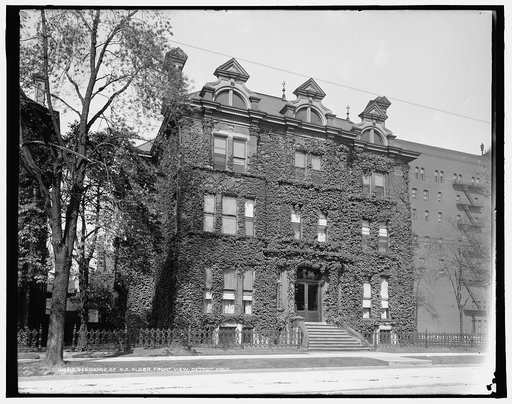 Residence of R.A. Alger, front view, Detroit, Mich.
