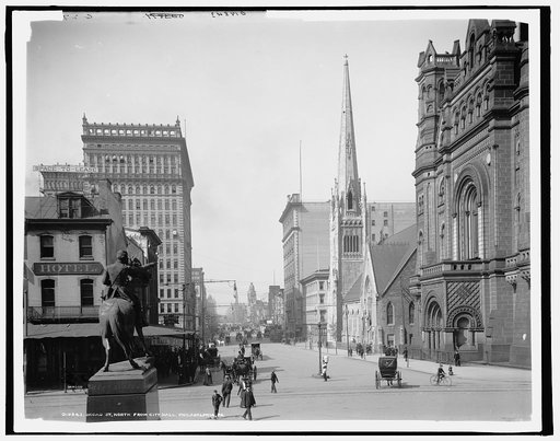 Broad St. north from City Hall, Philadelphia, Pa.