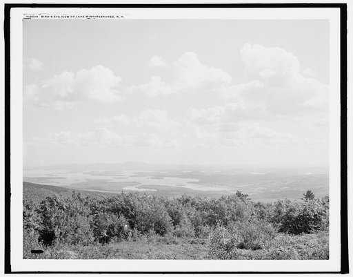 Bird's eye view of Lake Winnipesaukee, N.H.