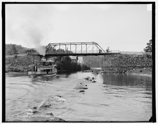 Bridge at outlet of Lake Winnipesaukee, N.H.