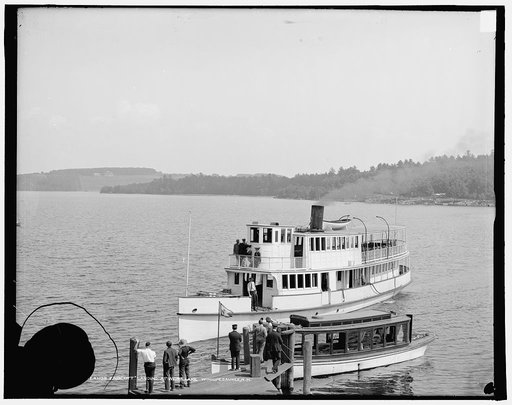 Str. Governor Endicott landing at Weirs, Lake Winnipesaukee, N.H.
