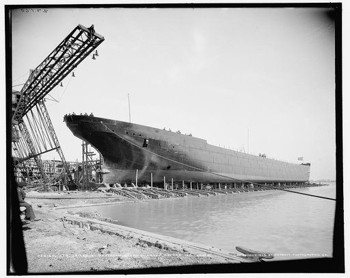 Str. James E. Davidson, stern quarter before the launch