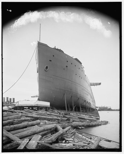 S.S. William G. Mather, bow view before launch