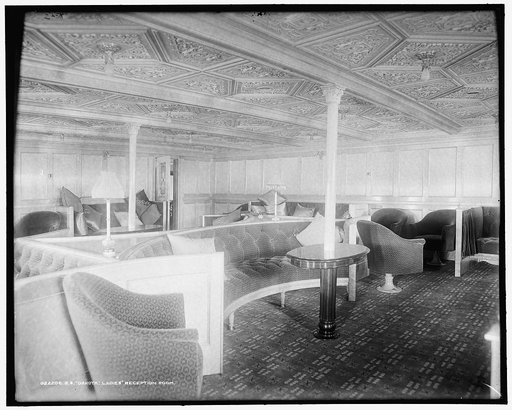 S.S. Dakota, ladies' reception room