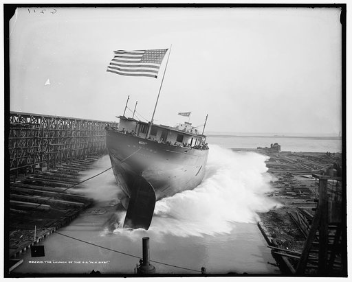 The Launch of the S.S. W.K. Bixby
