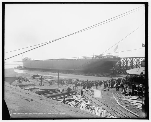 S.S. Sir Thomas Shaughnessy before the launch