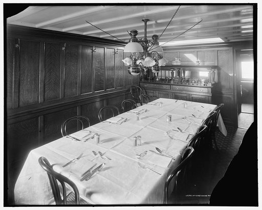 Officers' dining room, [S.S. J.H. Sheadle