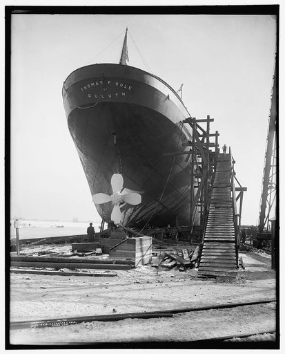 S.S. Thomas S. [sic] Cole, stern view