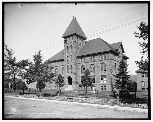 Main building, Michigan School of Mines [i.e. Michigan Technological University], Houghton, Mich.
