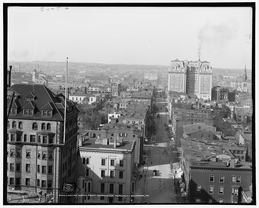 Looking north from Washington Monument, Baltimore, Md.