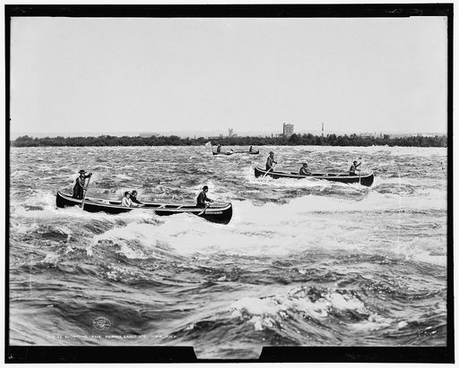 Shooting the rapids, Sault Ste. Marie, Mich.