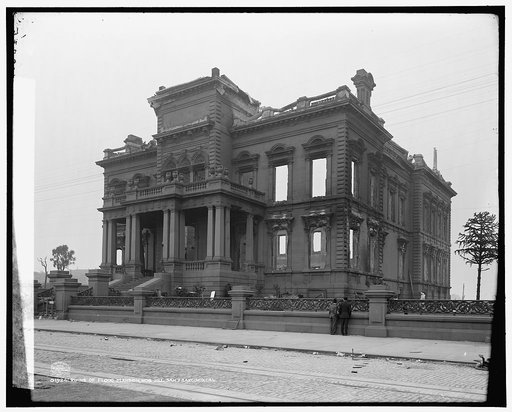 Ruins of Flood Mansion, Nob Hill, San Francisco, Cal.