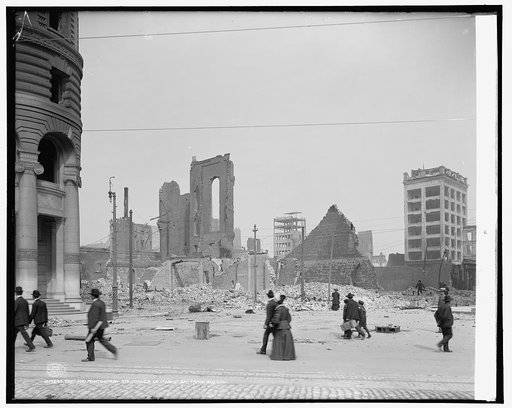 Post and Montgomery sts., corner of Market, San Francisco, Cal.
