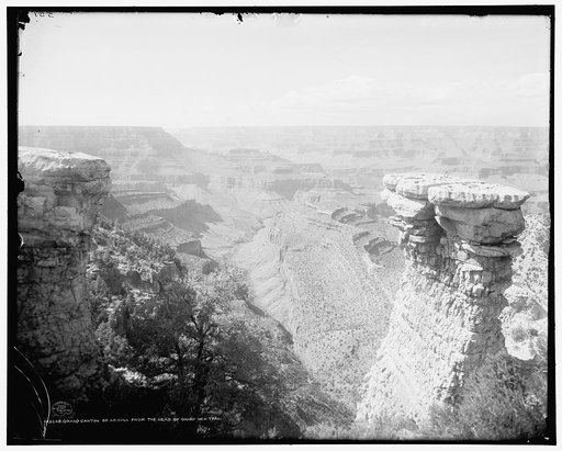 Grand Canyon of Arizona from the head of Grand View trail