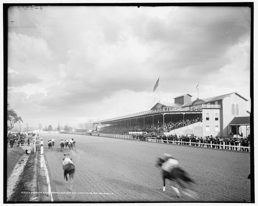 Finish of a handicapped, Crescent City Jockey Club, New Orleans, La.