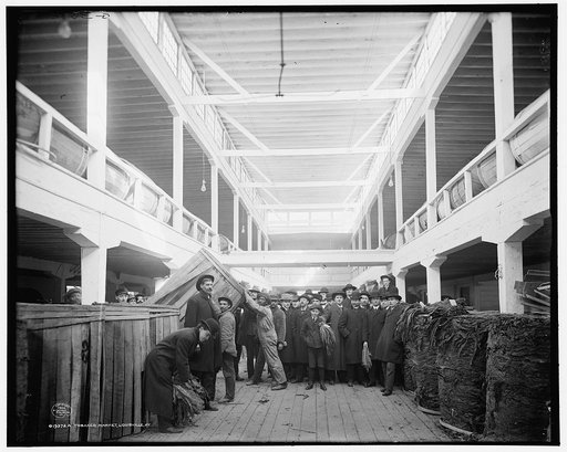 A Tobacco market, Louisville, Ky.