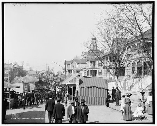 A Southern street fair, Vicksburg, Miss.
