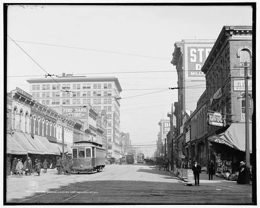 Second Avenue, looking east, Birmingham, Ala.