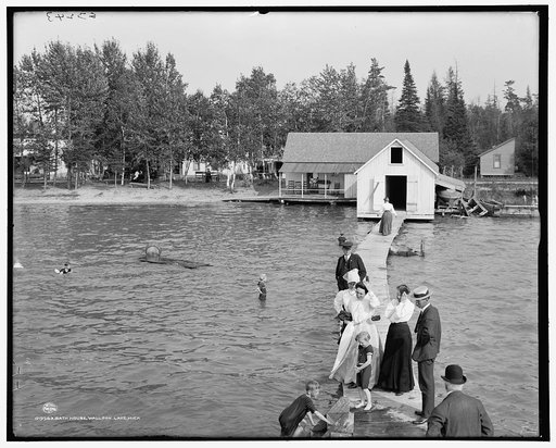 Bath house, Walloon Lake, Mich.