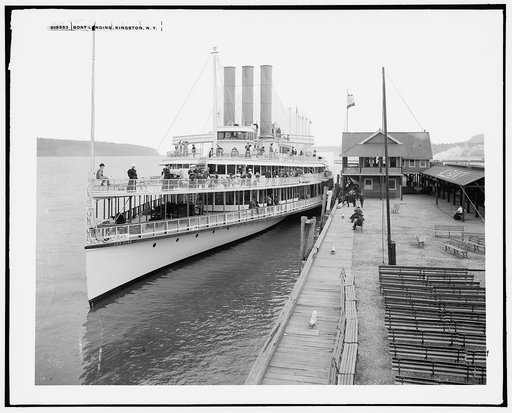 Boat landing, Kingston, N.Y.