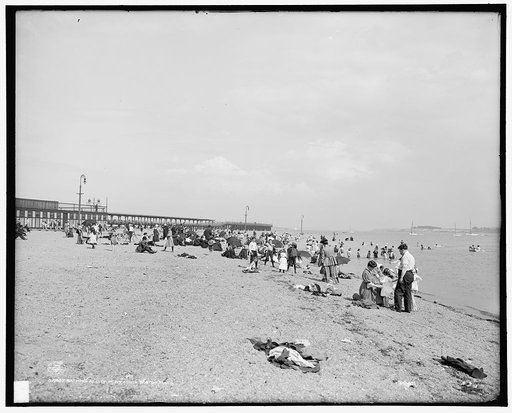 Bathing at City Point, South Boston, Mass.