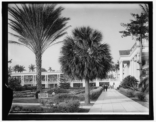 In the gardens, Colonial Hotel, Nassau, Bahama Islands