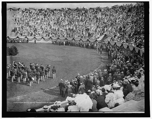 Harvard stadium, Harvard University class day exercises