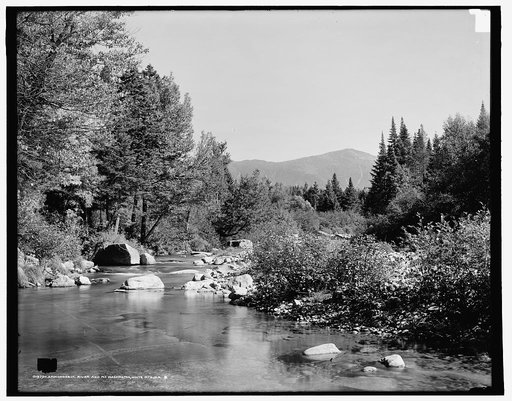 Ammonoosuc River and Mt. Washington, White Mts., N.H.