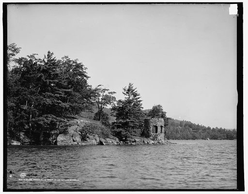 Stone tower, Paine estate, Silver Bay, Lake George, N.Y.