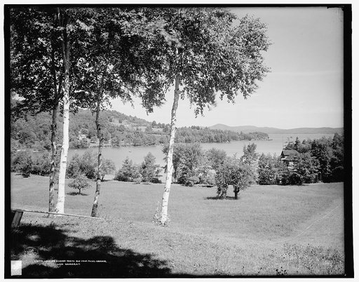 Looking across Oneita Bay from Paine grounds, Lake George, N.Y.